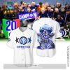 Serie A Champions Inter Milan All Over Printed White Polo
