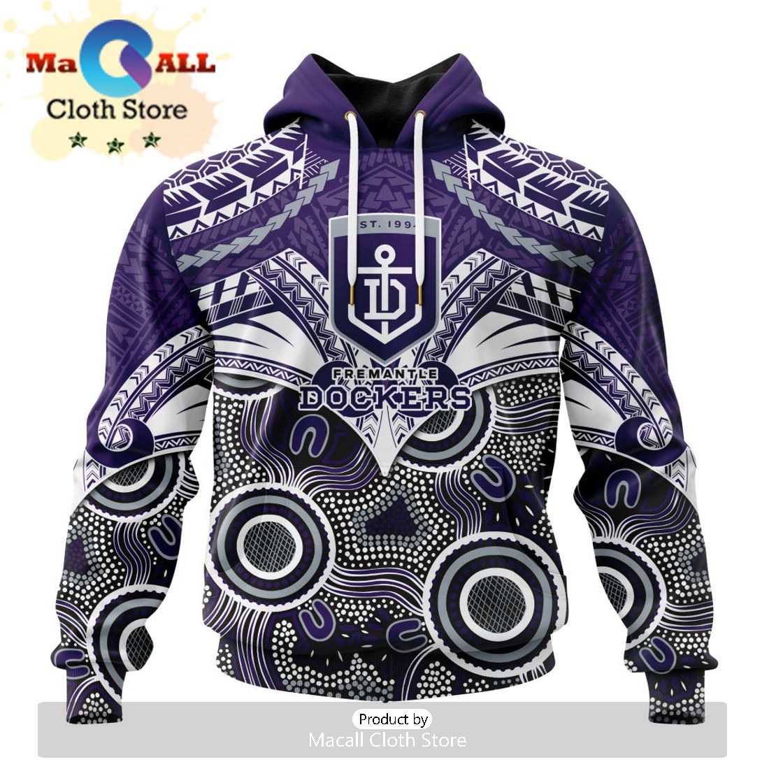 AFL Fremantle Dockers Special Indigenous Mix Polynesian Hoodie
