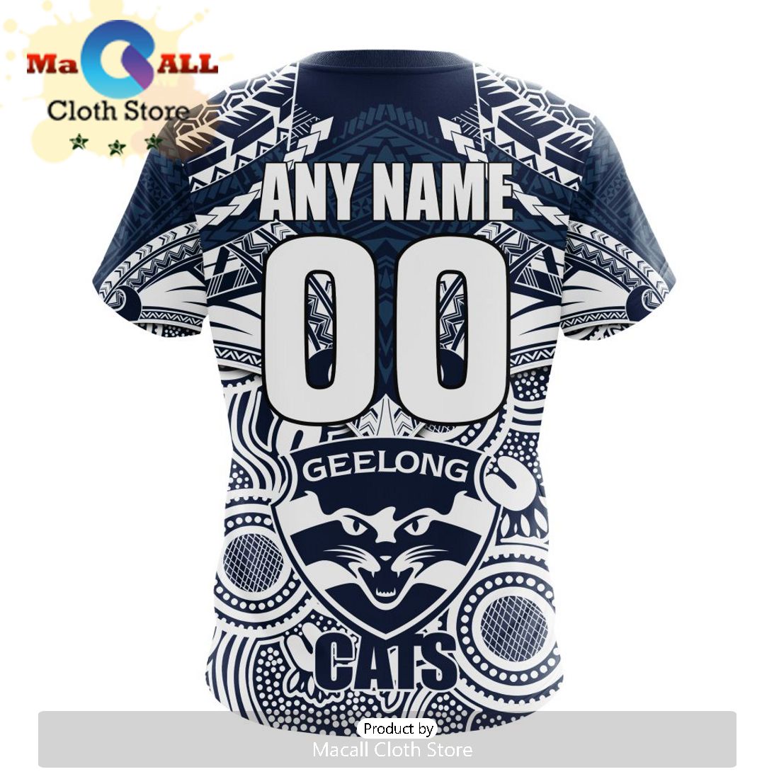 AFL Geelong Cats Special Indigenous Mix Polynesian Hoodie
