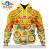 AFL Collingwood Football Club Special Indigenous Mix Polynesian Hoodie