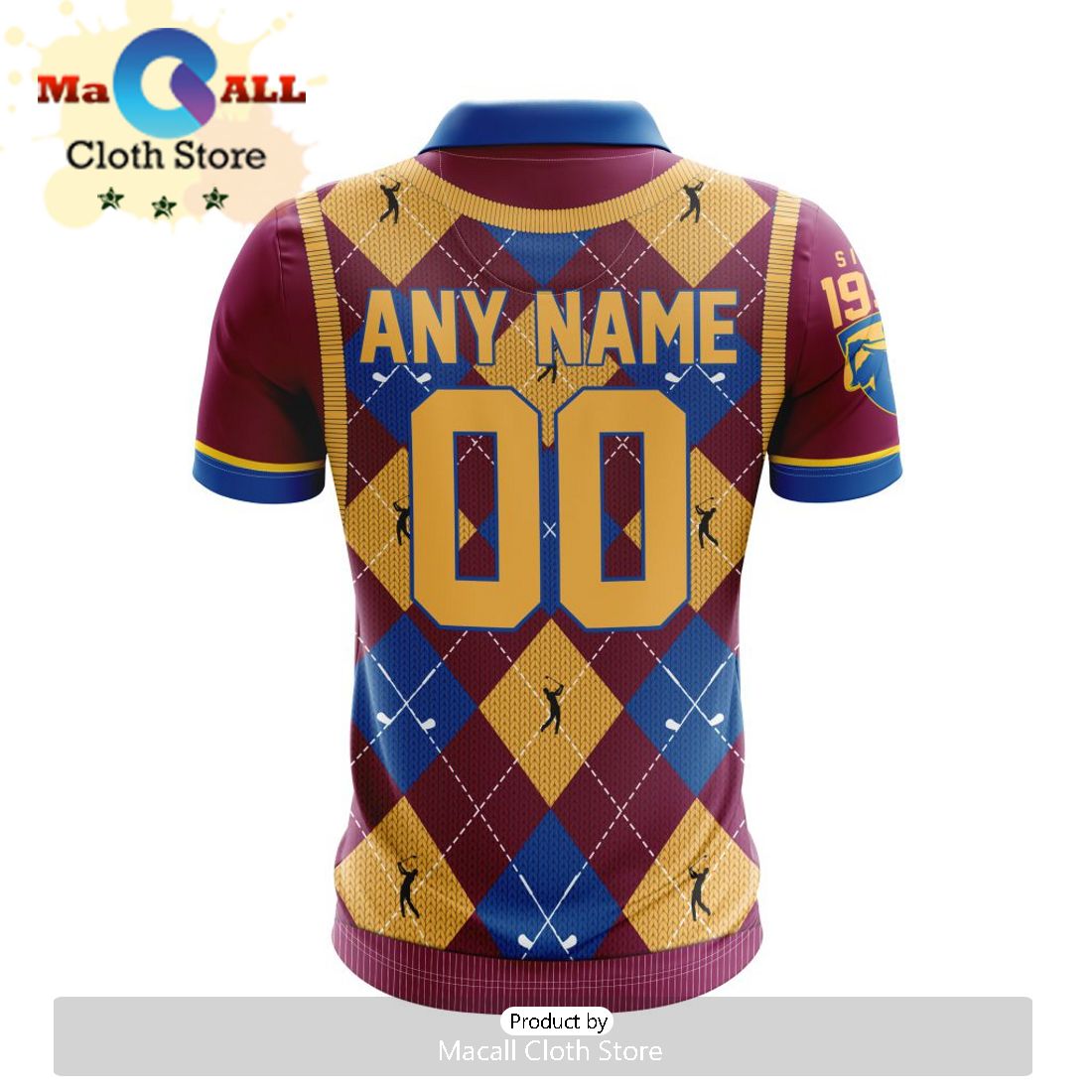 AFL Brisbane Lions Special Golf Polo Design