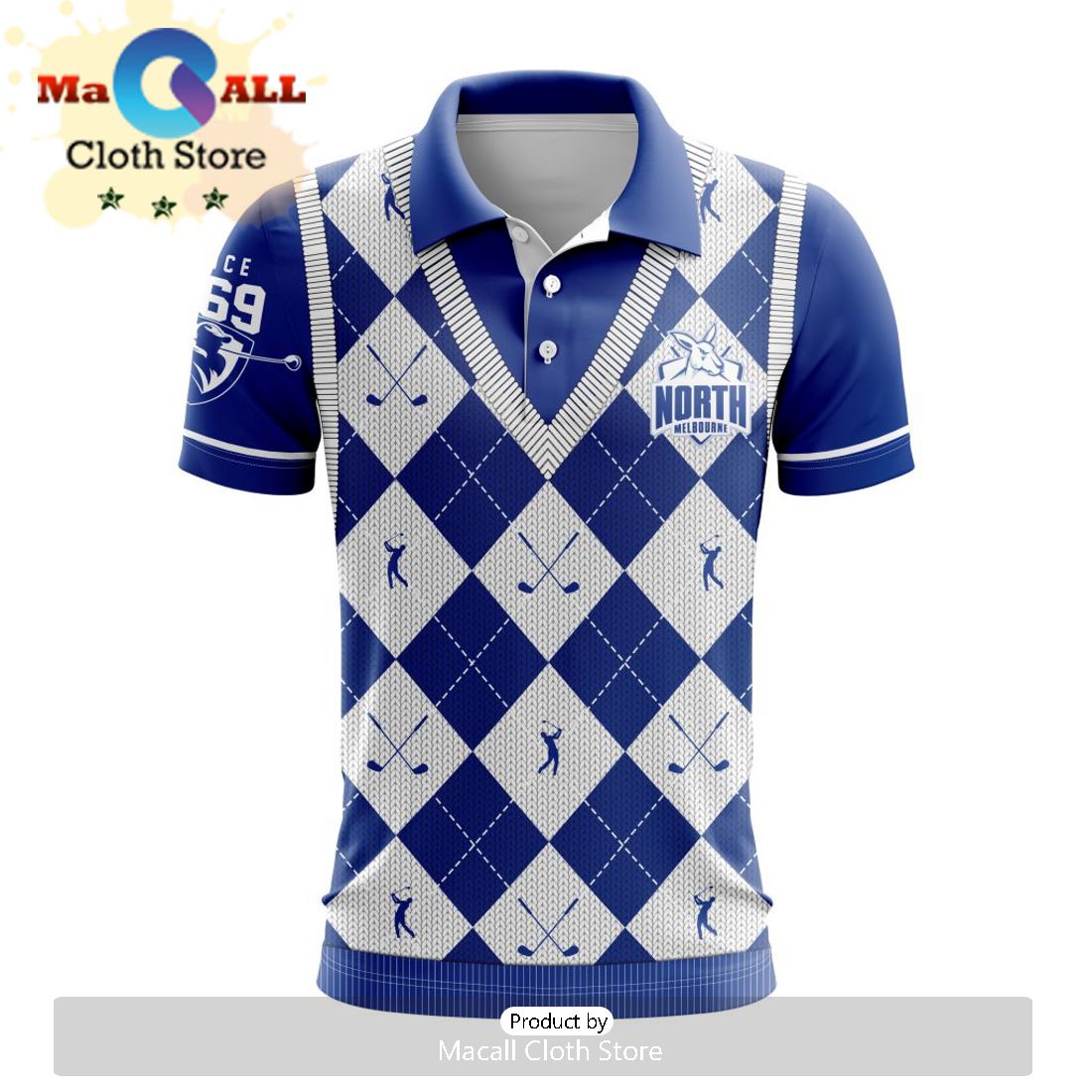 AFL North Melbourne Football Club Special Golf Polo Design