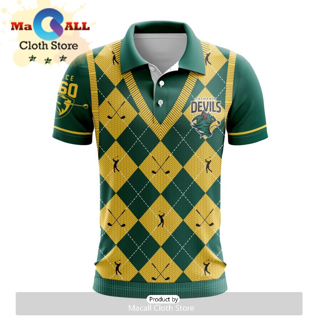 AFL Tasmania Football Club Special Golf Polo Design