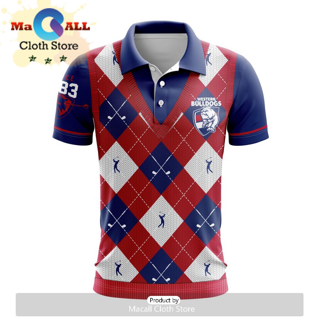 AFL Western Bulldogs Special Golf Polo Design