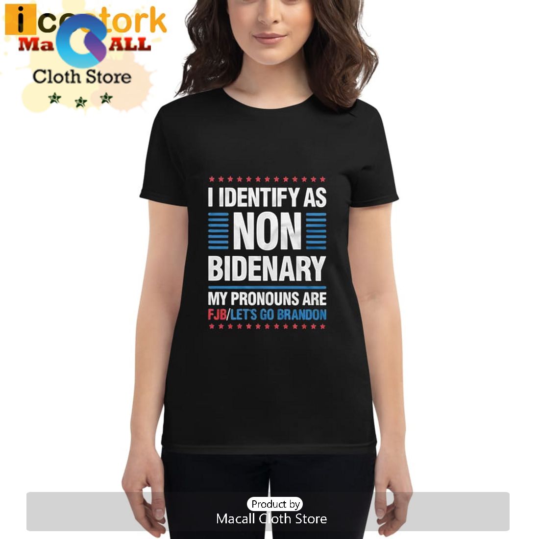 I Identify As Non Bidenary My Pronouns Are PJB Let’s Go Brandon T-Shirt