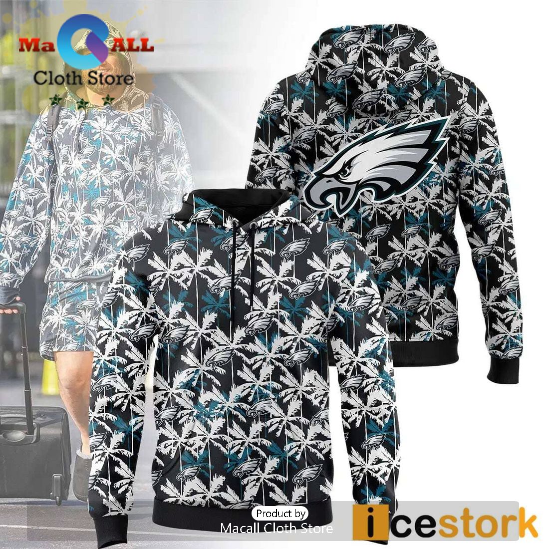 Lane Johnson Eagles Hoodie Lane Johnson Eagles Hoodie