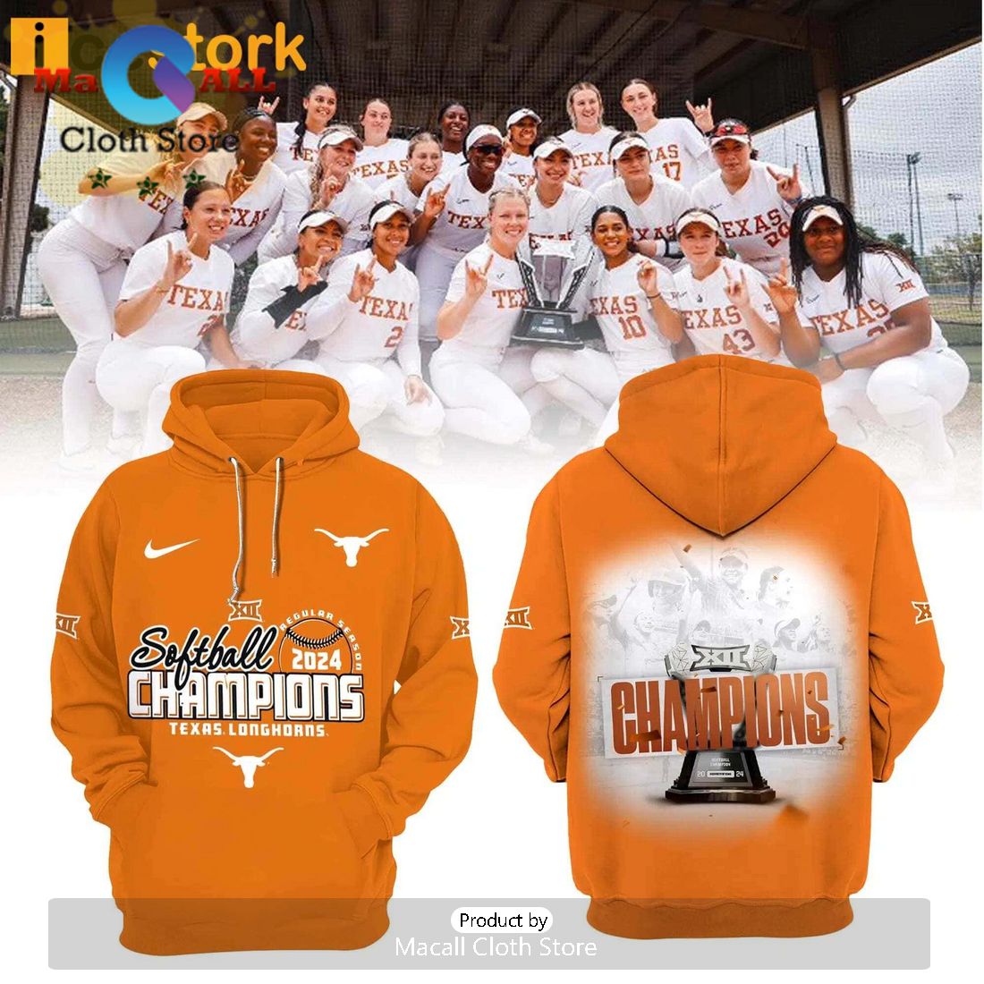 Longhorns Softball Champions Hoodie Longhorns Softball Champions Hoodie