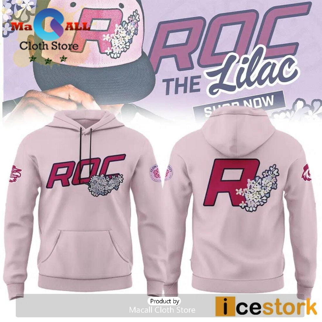 Rochester Roc the Lilac Hoodie