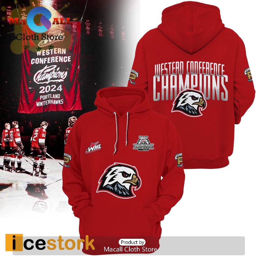 Winterhawks Western Conference Champions Hoodie