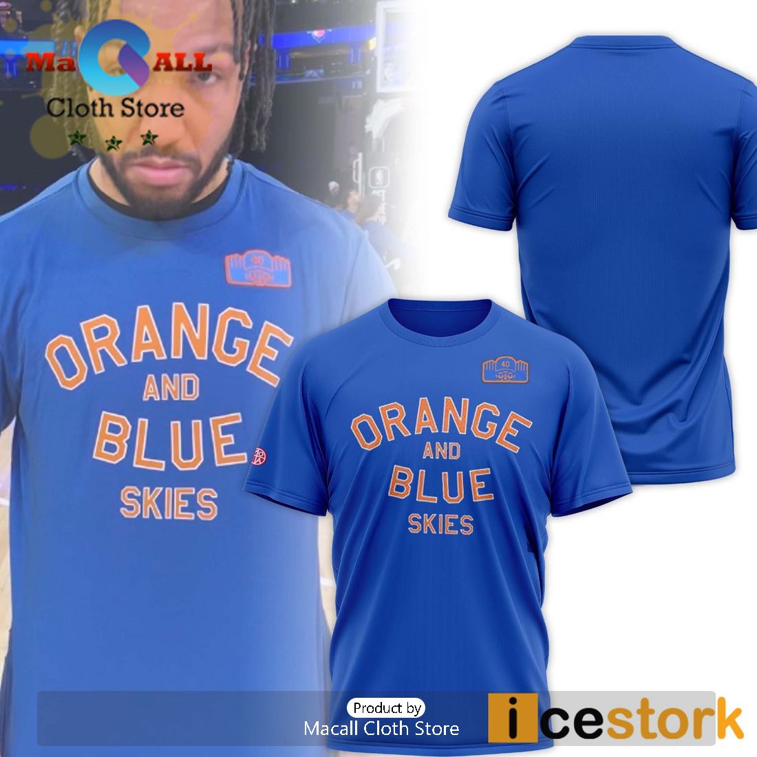Jalen Brunson Orange And Blue Skies Shirt Jalen Brunson Orange And Blue Skies Shirt