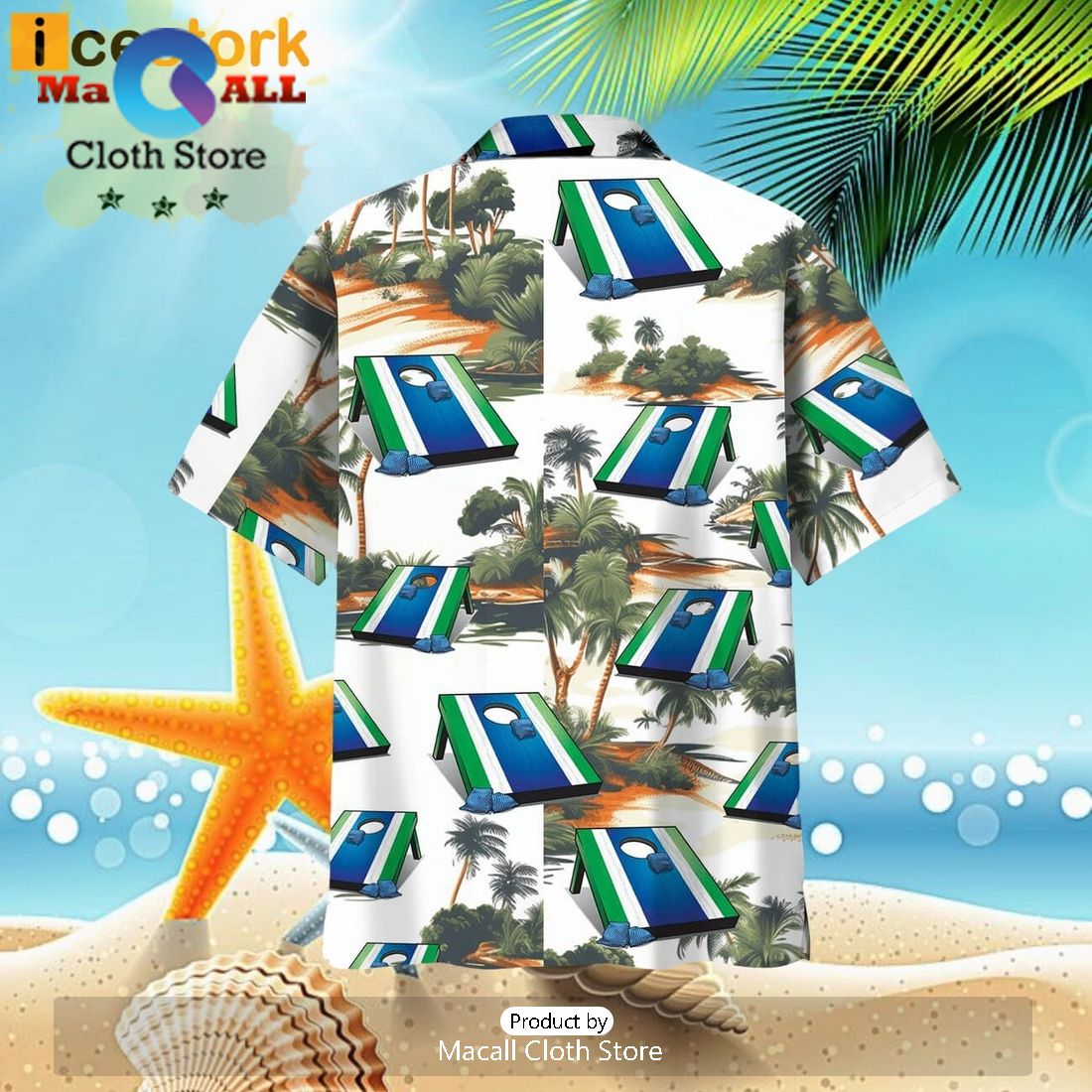 Tropical Cornhole Hawaiian Shirt