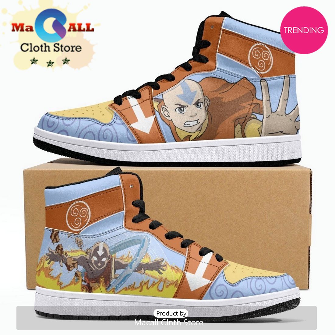 Aang Avatar JD1 High Top Shoes
