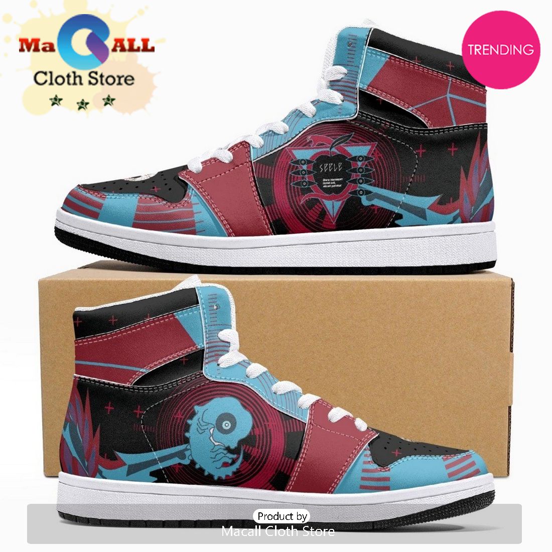 Adam Lilith Angel Neon Genesis Evangelion JD1 High Top Shoes