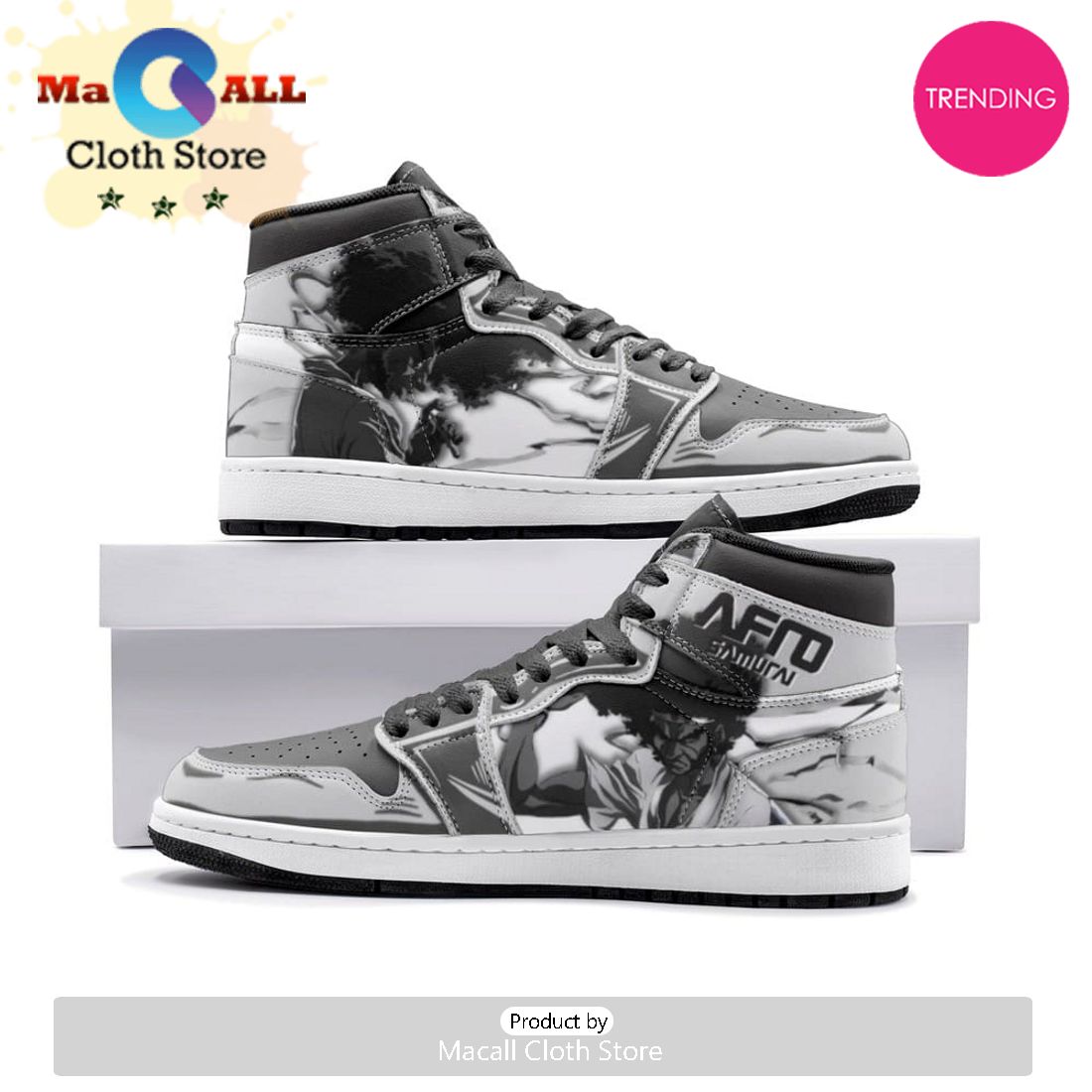 Afro Samurai Air Jordan 1 High Top Shoes