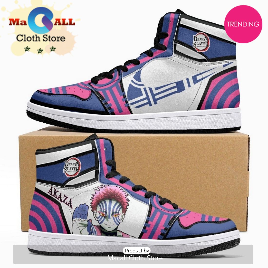 Akaza Demon Slayer JD1 High Top Shoes