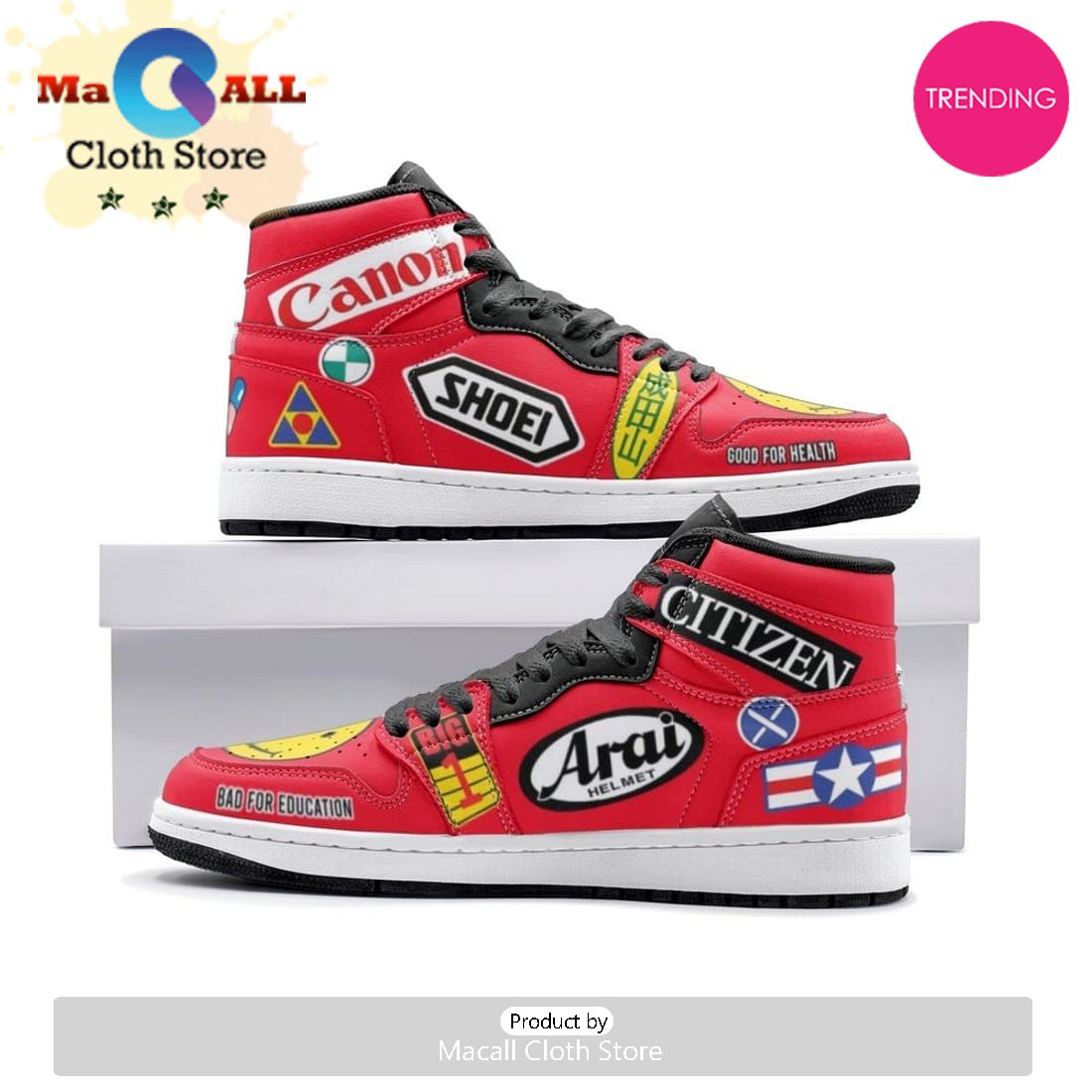 Akira Kaneda Full Decals Akira Air Jordan 1 High Top Shoes