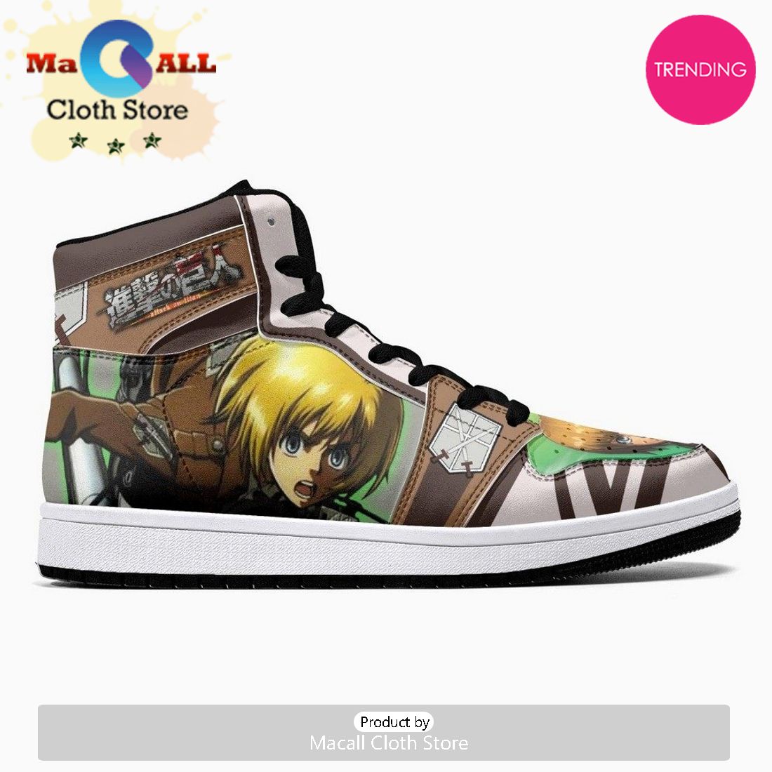 Armin Arlert Training Corps Shingeki No Kyojin JD1 High Top Shoes