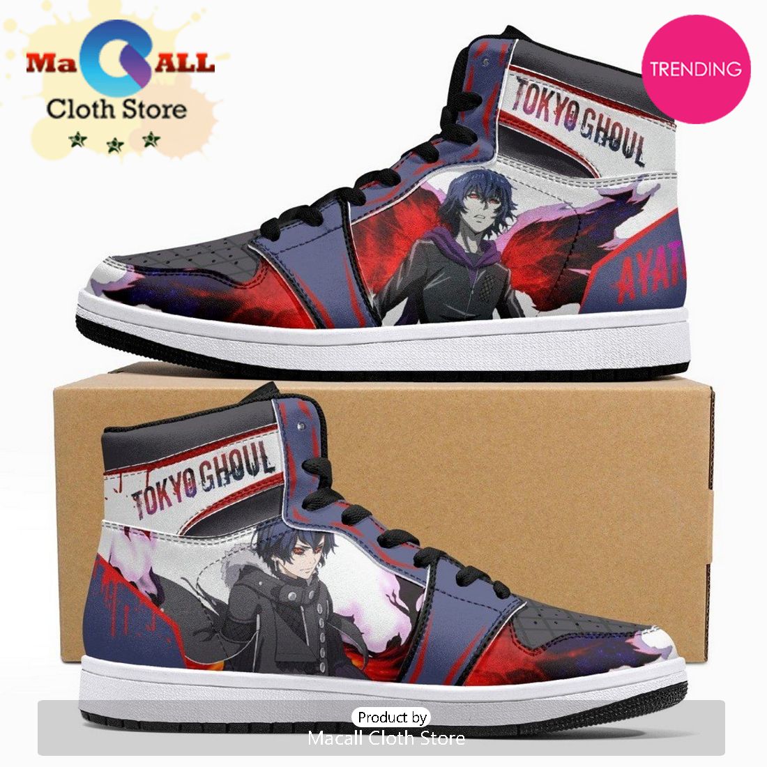 Ayato Kirishima Tōkyō Gūru JD1 High Top Shoes Ayato Kirishima Tōkyō Gūru JD1 High Top Shoes