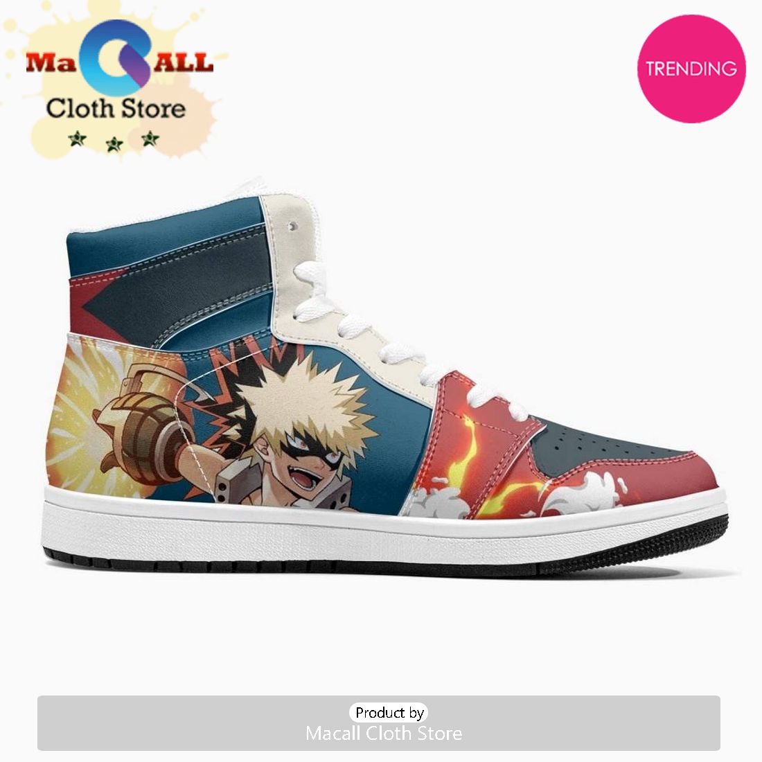 Bakugo Hand My Hero JD1 High Top Shoes