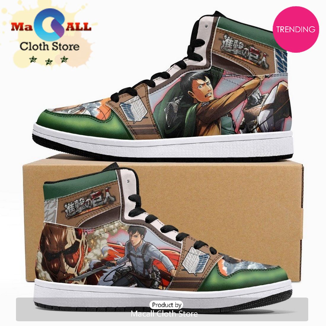 Bertholdt Hoover Revelation Shingeki No Kyojin JD1 High Top Shoes
