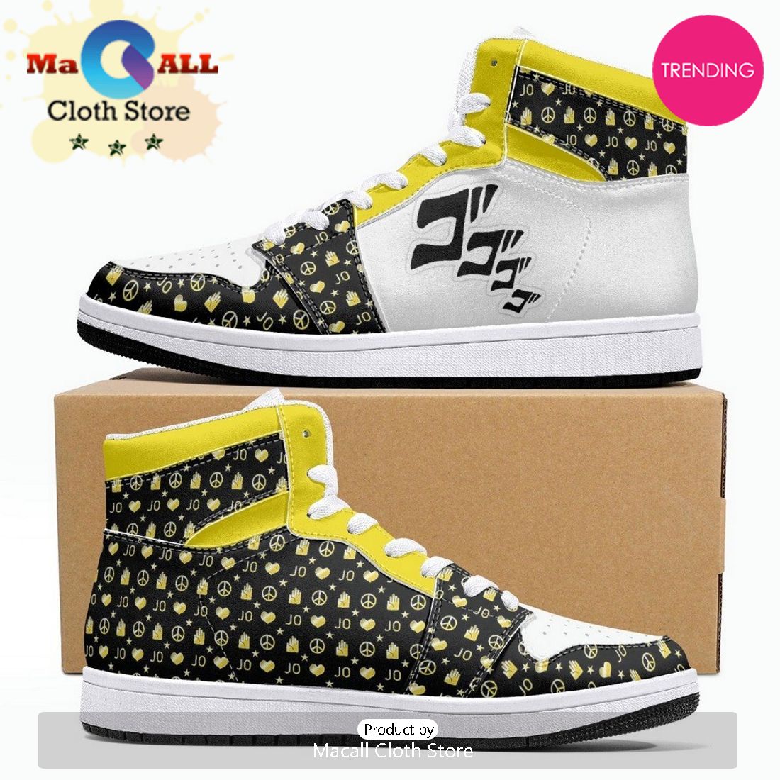 Bizarre Pattern JD1 High Top Shoes