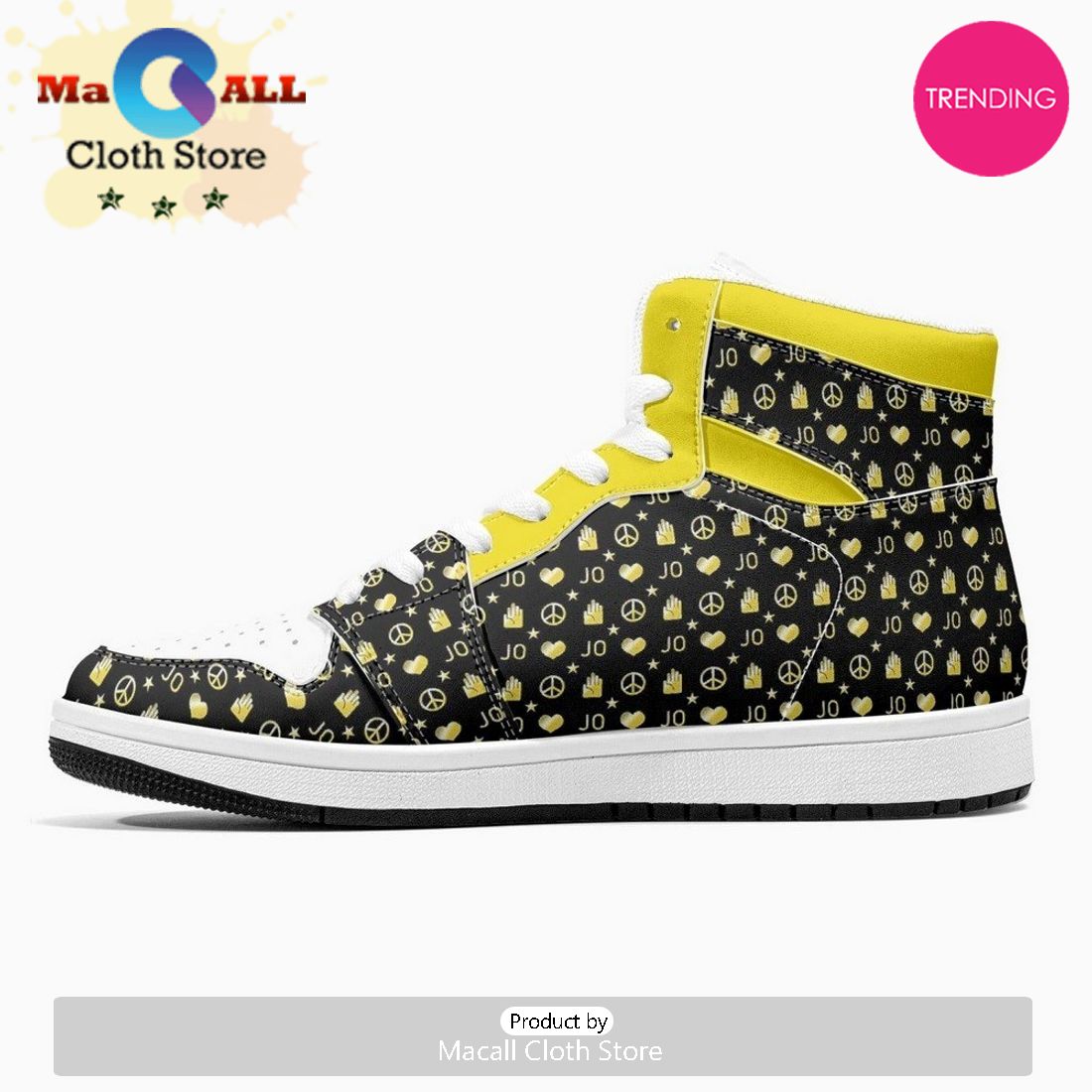 Bizarre Pattern JD1 High Top Shoes