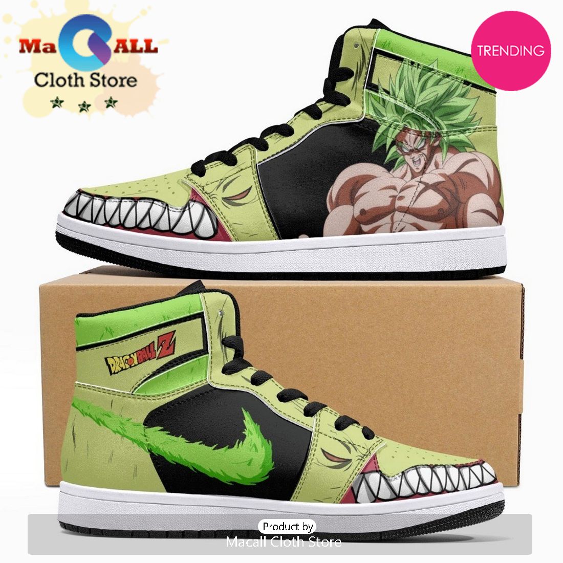 Broly And Ba Dragon Ball Z JD1 High Top Shoes