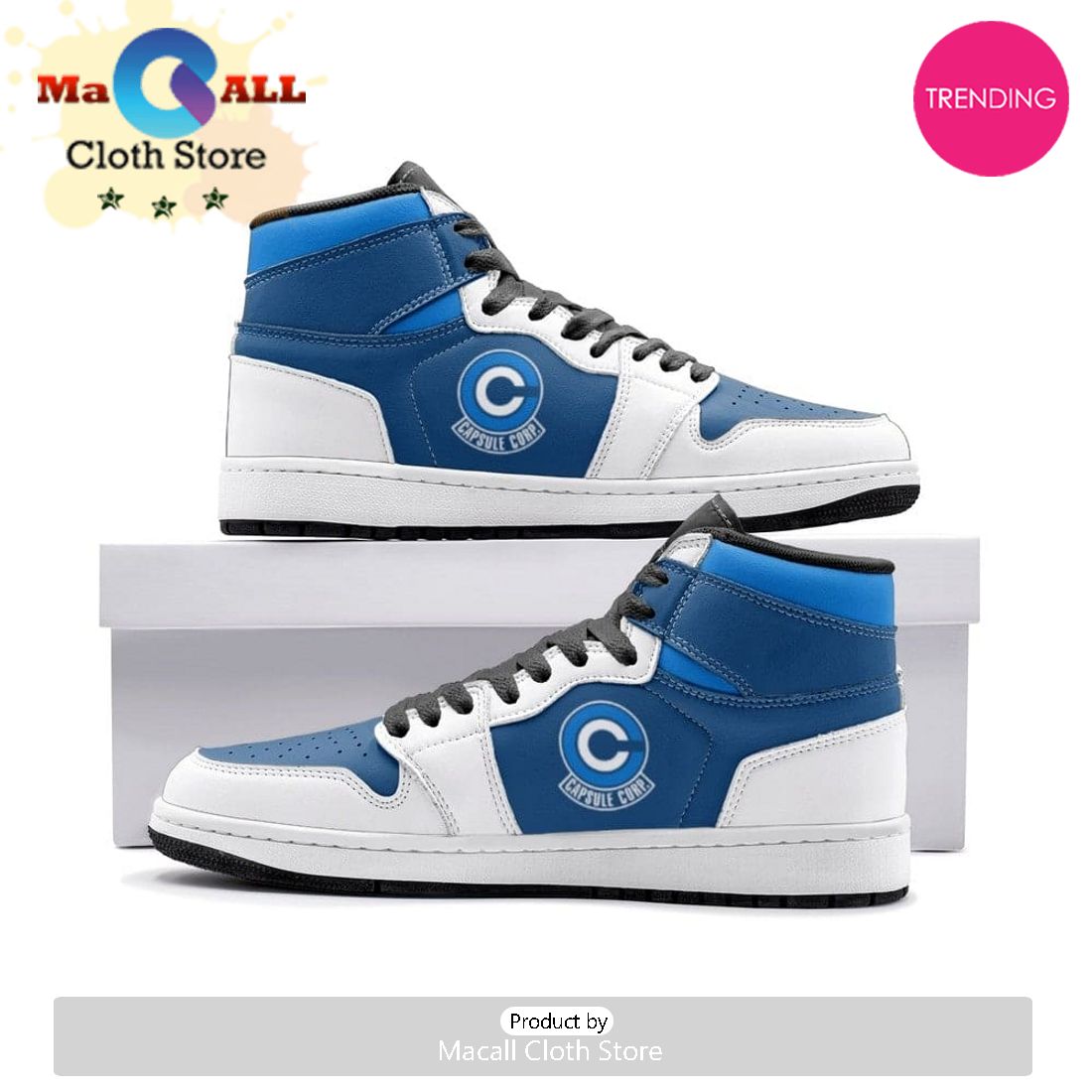 Capsule Corp. Dragonball Z Air Jordan 1 High Top Shoes