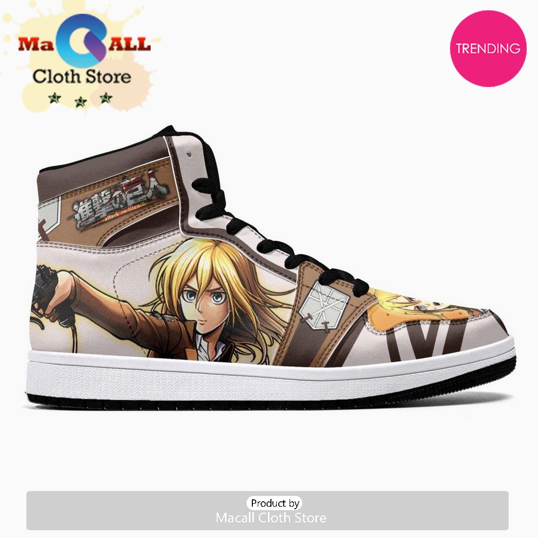 Christa Lenz Training Corps Shingeki No Kyojin JD1 High Top Shoes