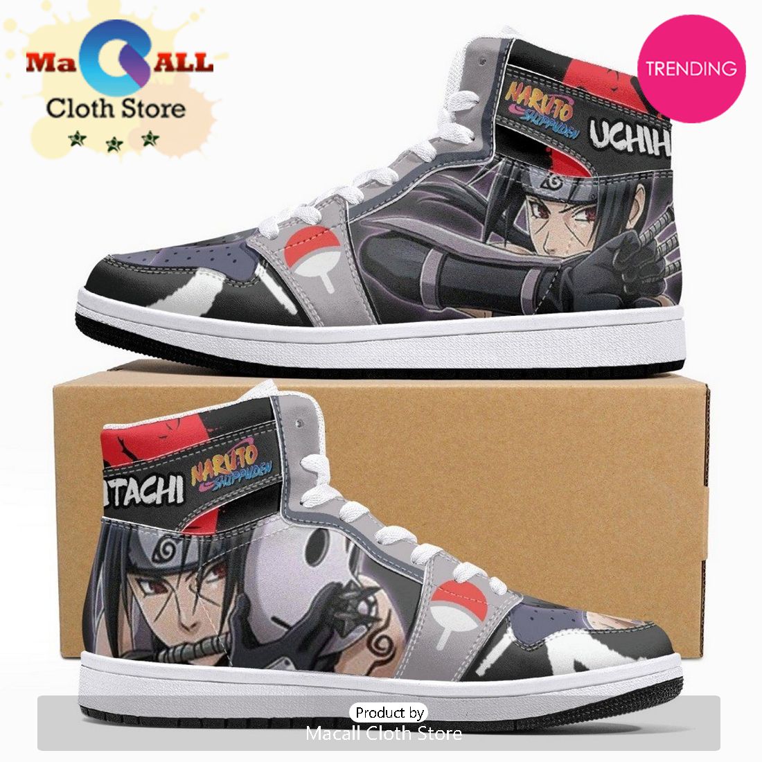 Clan Itachi Anbu Ninja Shippuden JD1 High Top Shoes