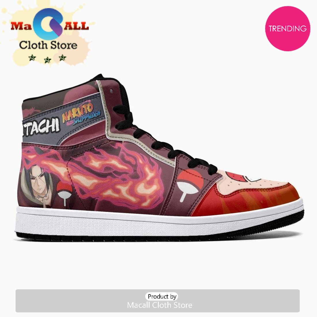 Clan Itachi Edo Tensei Ninja Shippuden JD1 High Top Shoes