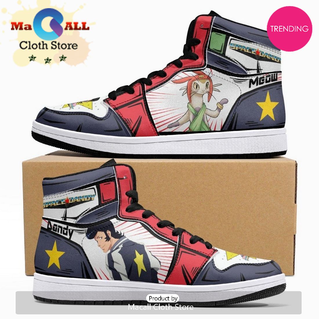 Dandy And Meow Space Dandy JD1 High Top Shoes