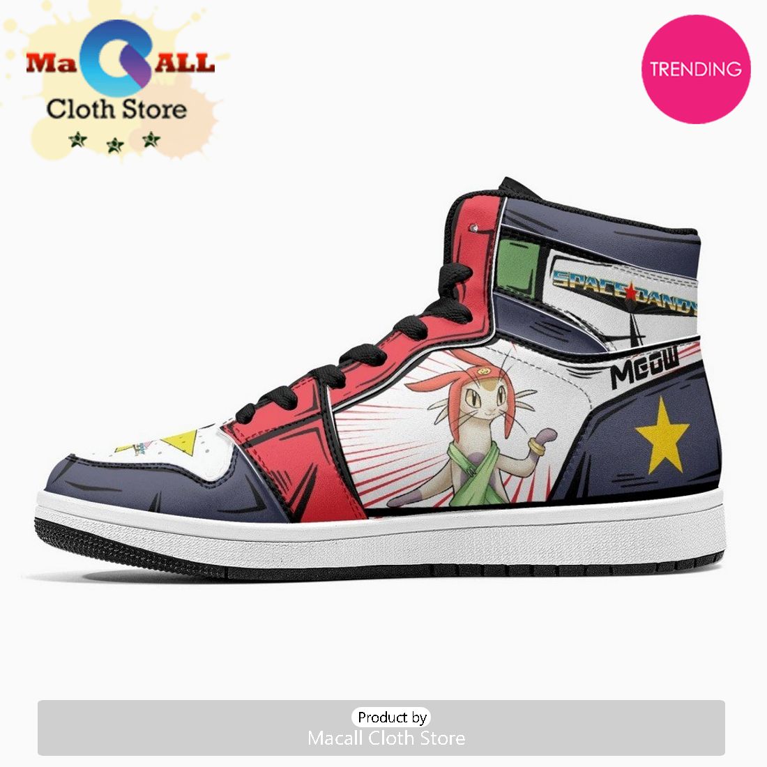 Dandy And Meow Space Dandy JD1 High Top Shoes