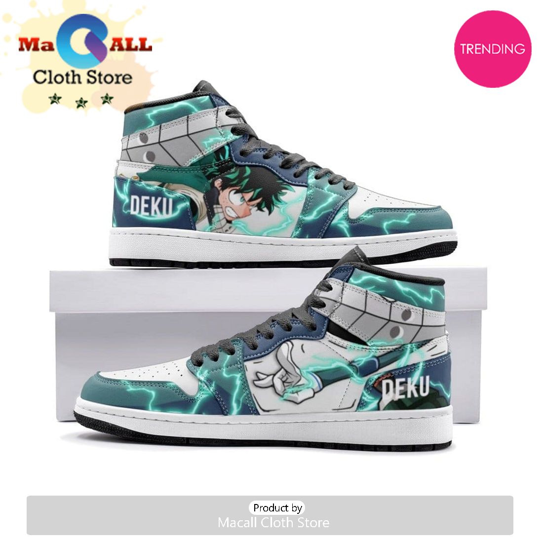Deku Hand My Hero Air Jordan 1 High Top Shoes