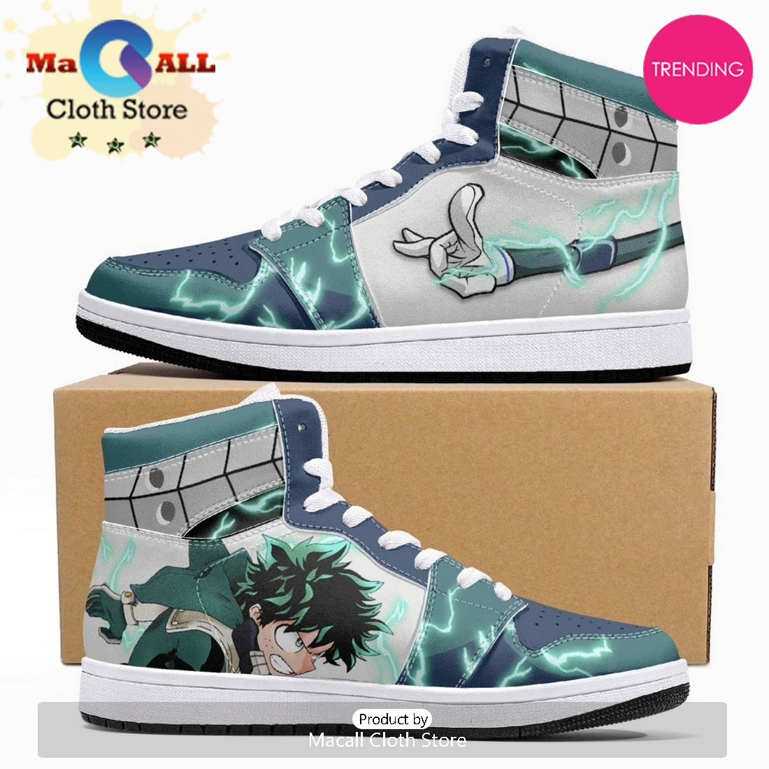 Deku Hand My Hero JD1 High Top Shoes
