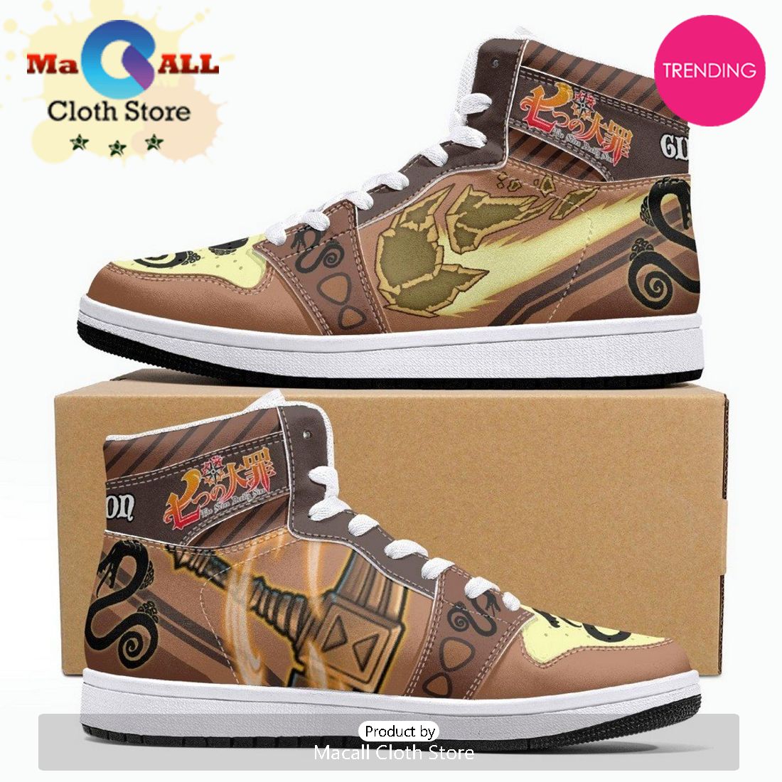 Diane Gideon Seven Deadly Sins JD1 High Top Shoes