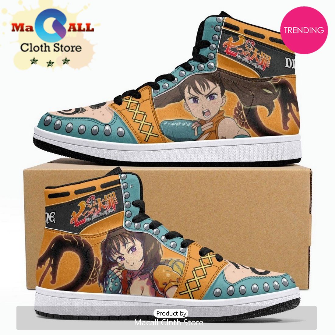 Diane Seven Deadly Sins JD1 High Top Shoes