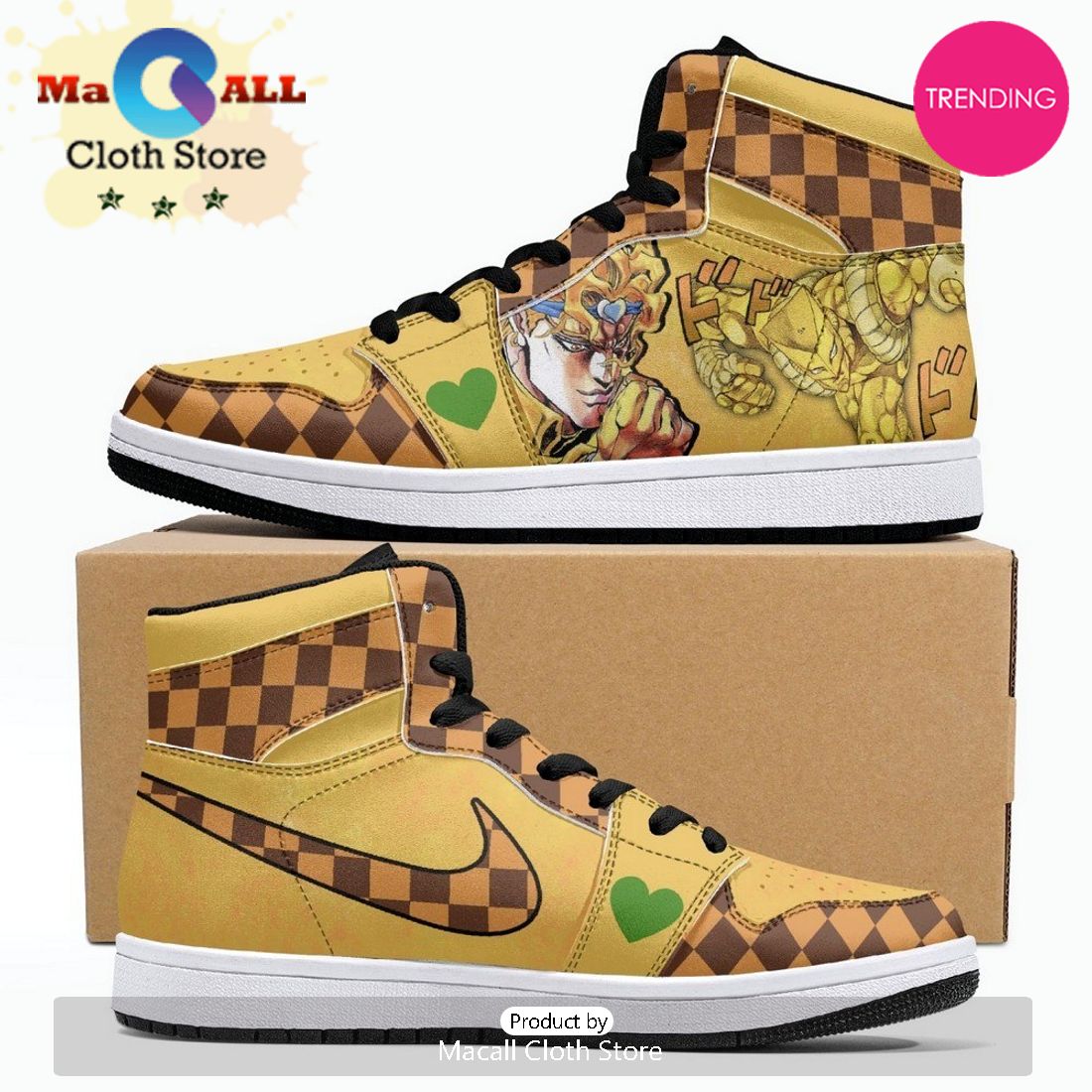 Dio Vs Jotaro JD1 High Top Shoes