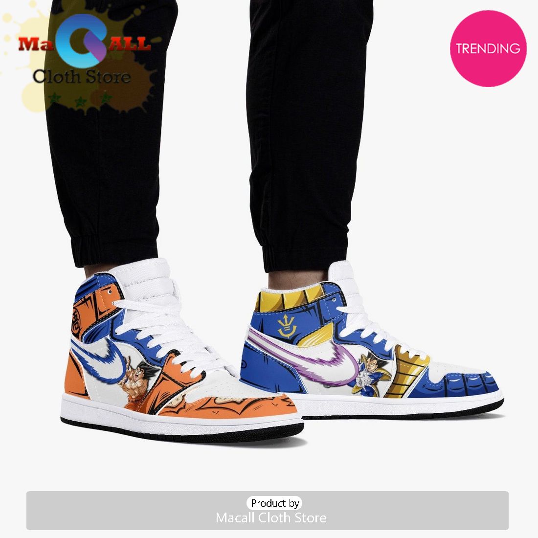 Dragon Ball Super Goku And Vegeta AJ1 High Top Shoes