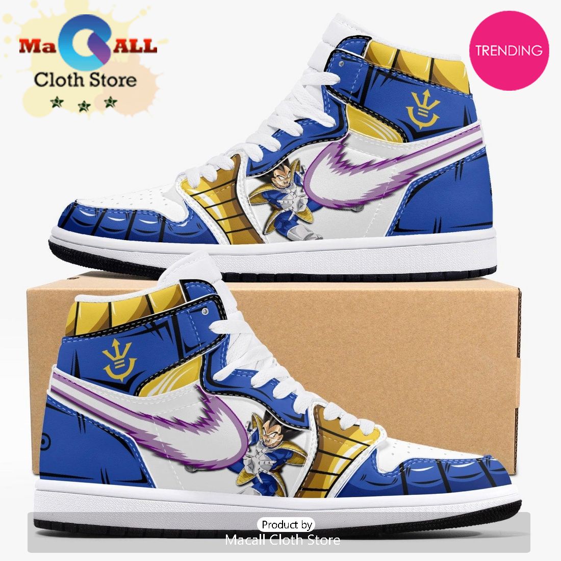 Dragon Ball Super Goku And Vegeta AJ1 High Top Shoes