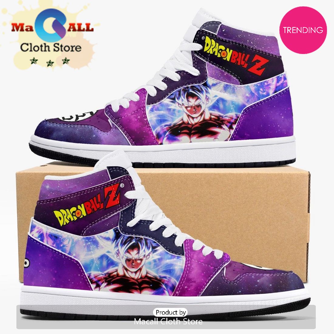 Dragon Ball Super Goku Galaxy AJ1 High Top Shoes