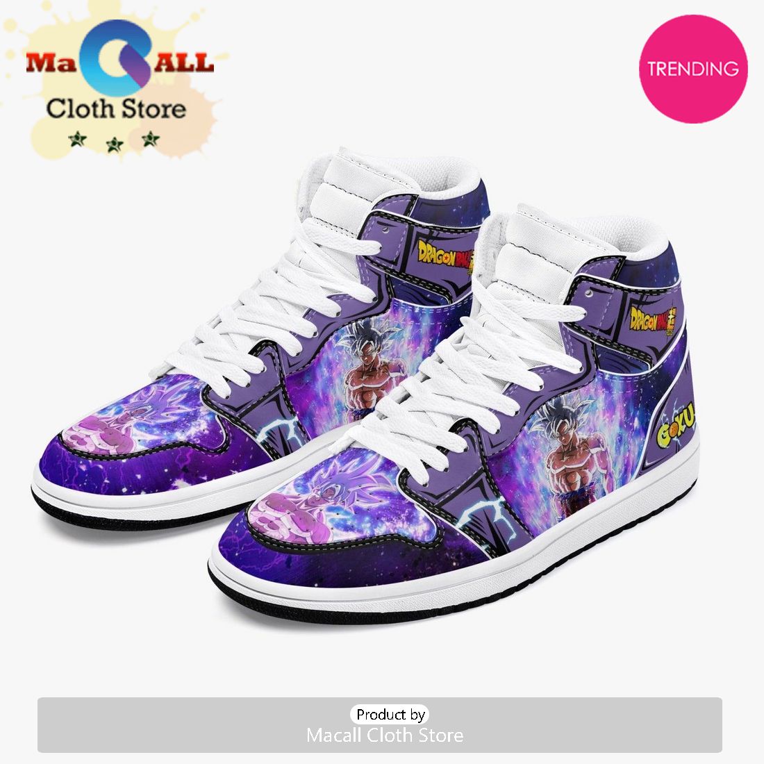 Dragon Ball Super Goku Ultra Instinct AJ1 High Top Shoes