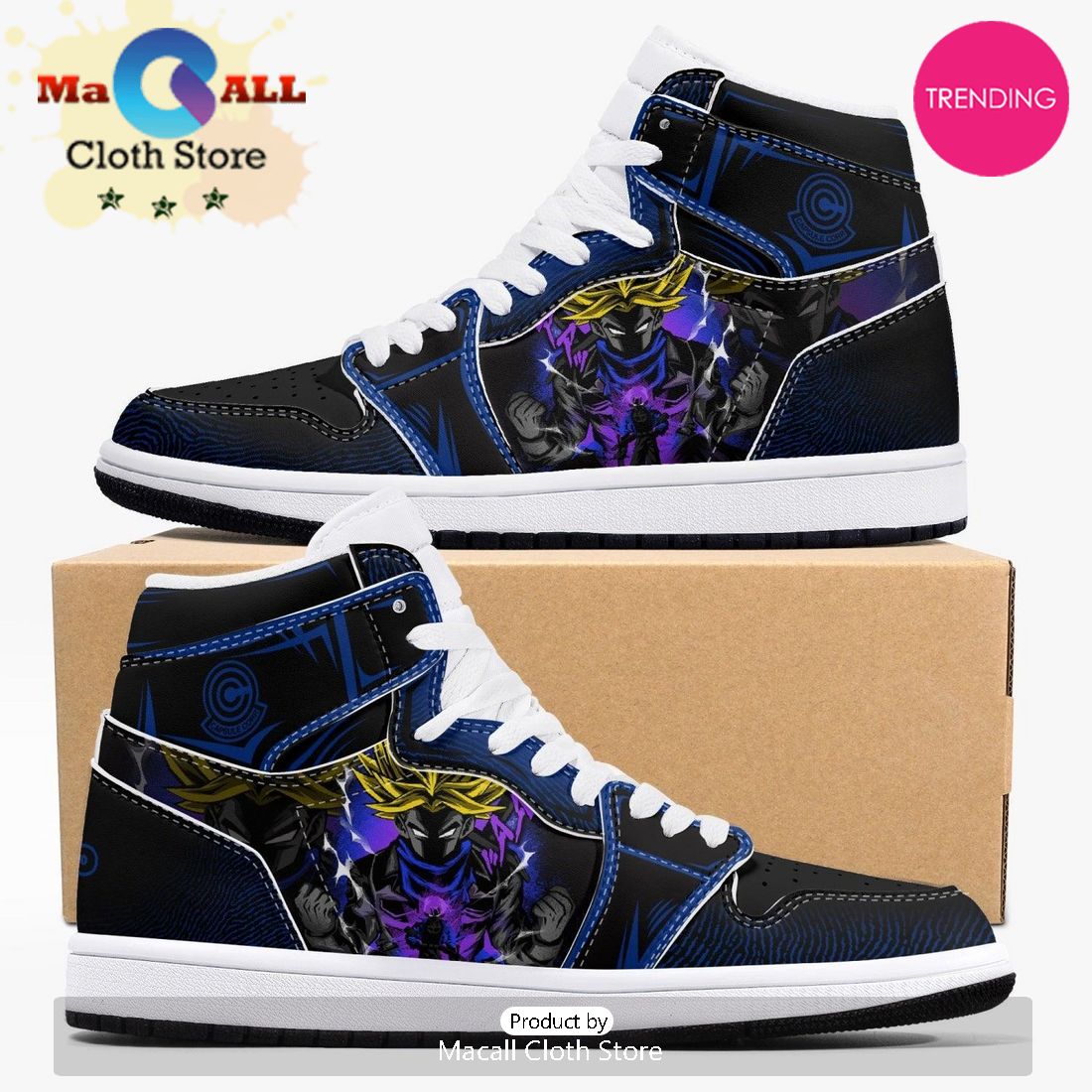 Dragon Ball Super Trunks AJ1 High Top Shoes