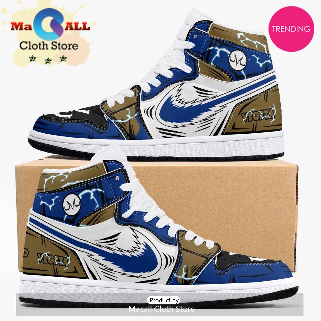 Dragon Ball Super Vegeta AJ1 High Top Shoes