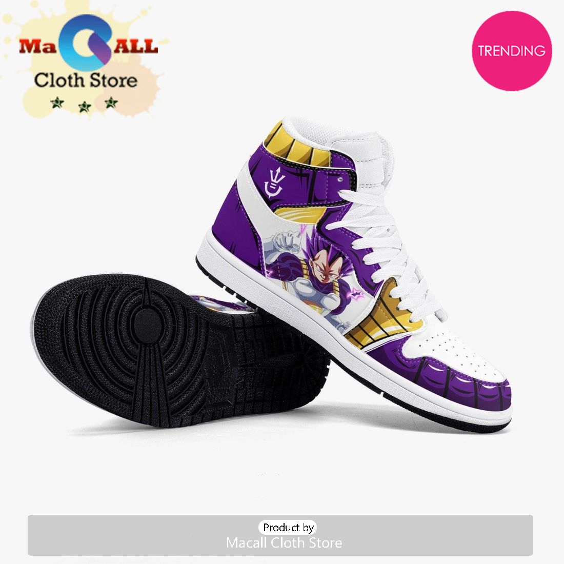 Dragon Ball Super Vegeta Ultra Ego AJ1 High Top Shoes