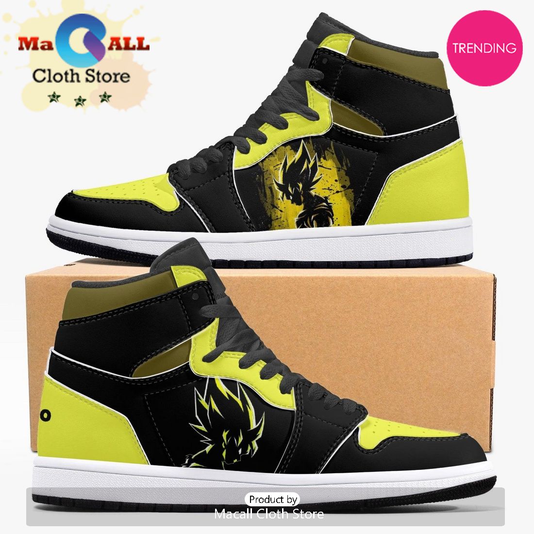 Dragon Ball Z Son Goku AJ1 High Top Shoes