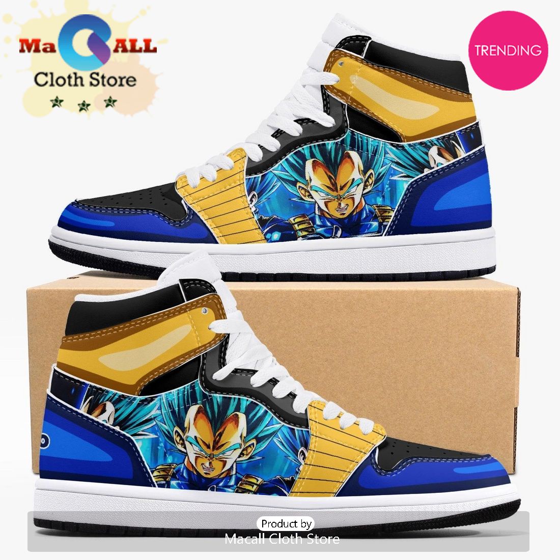 Dragon Ball Z Vegeta AJ1 High Top Shoes