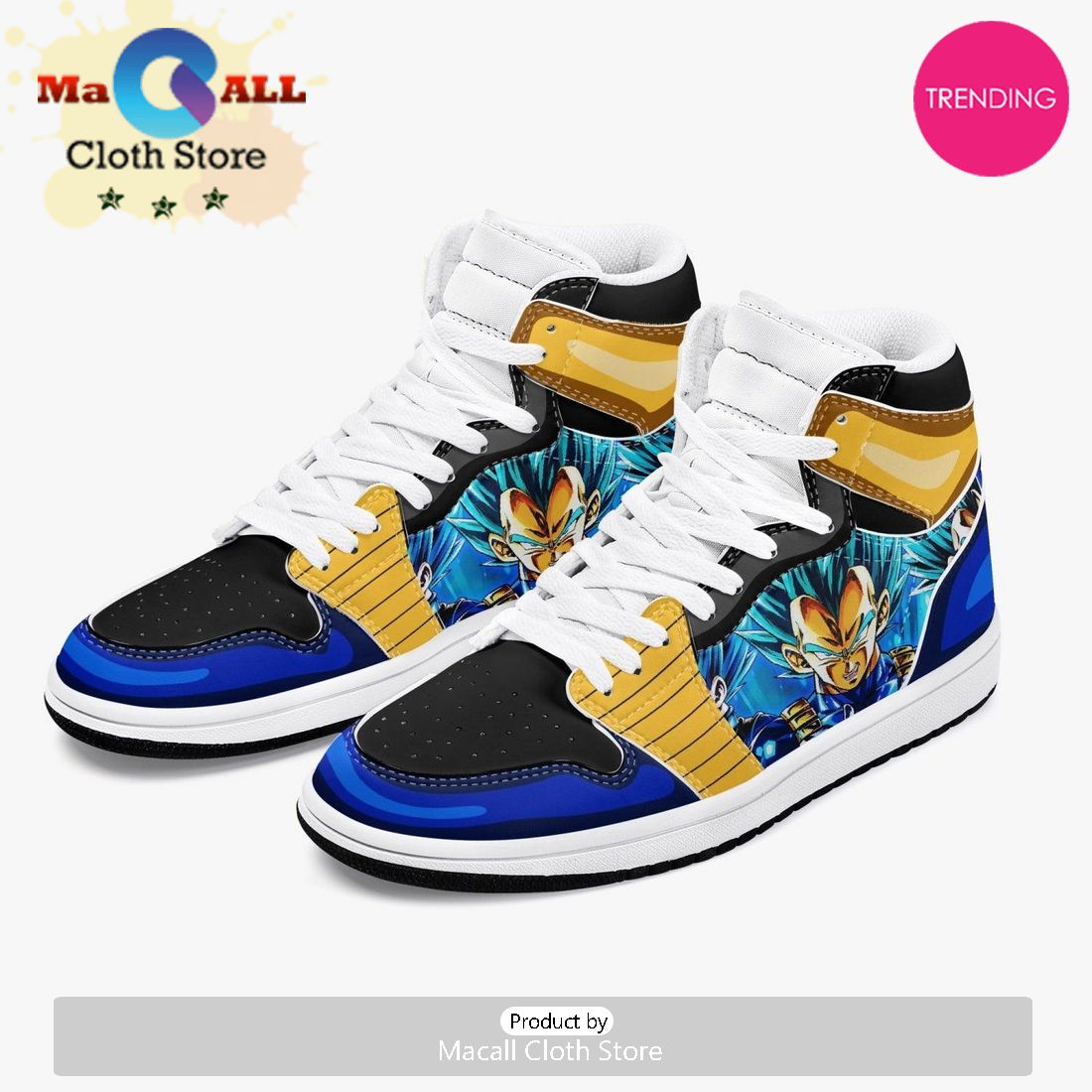 Dragon Ball Z Vegeta AJ1 High Top Shoes