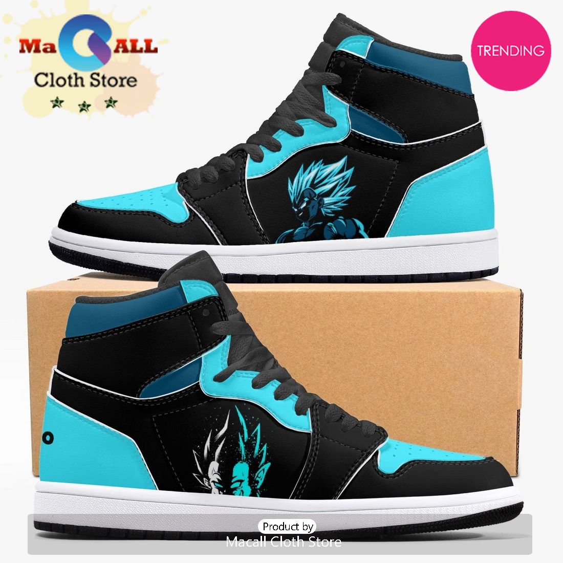Dragon Ball Z Vegeta AJ1 High Top Shoes V2