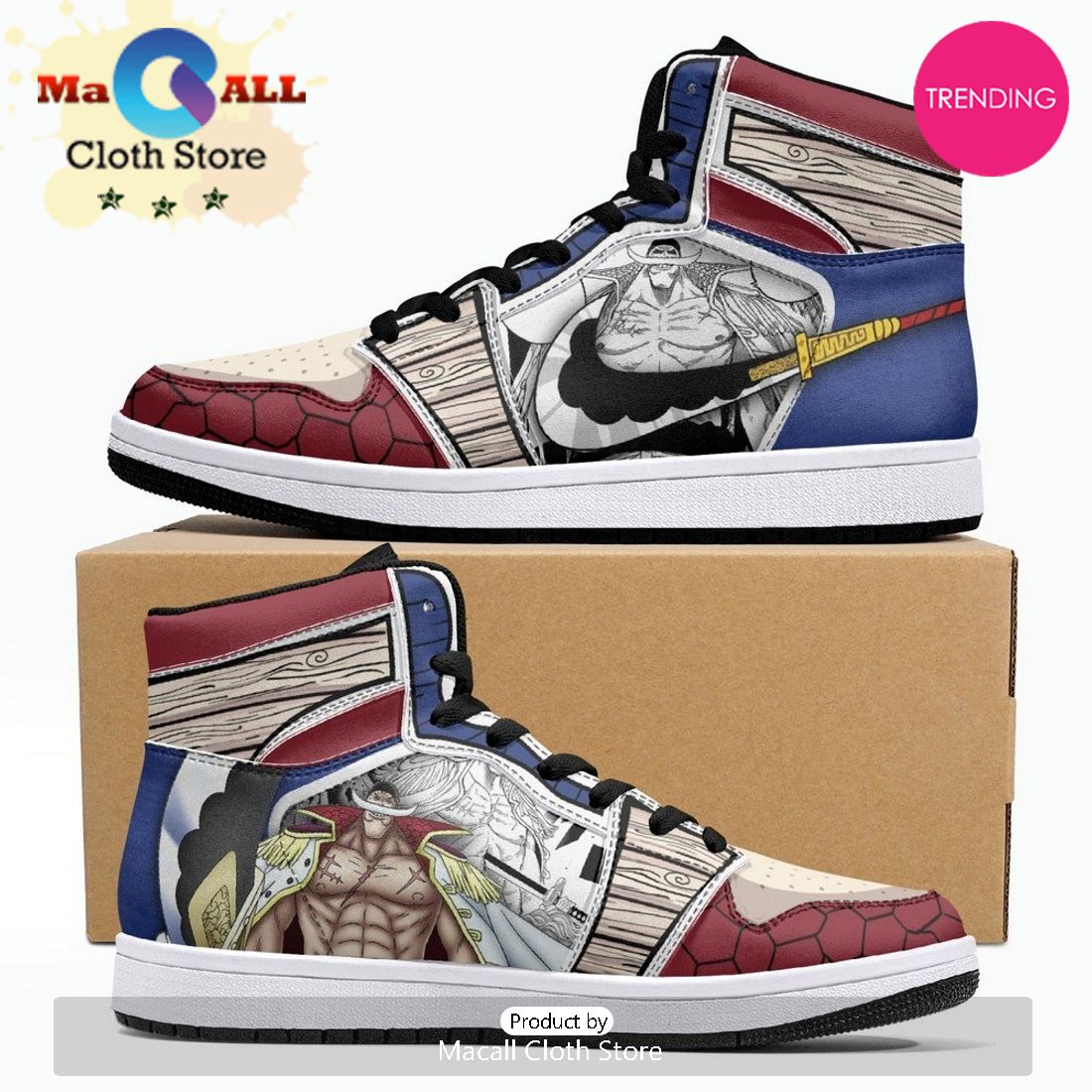 Edward Newgate One Piece JD1 High Top Shoes